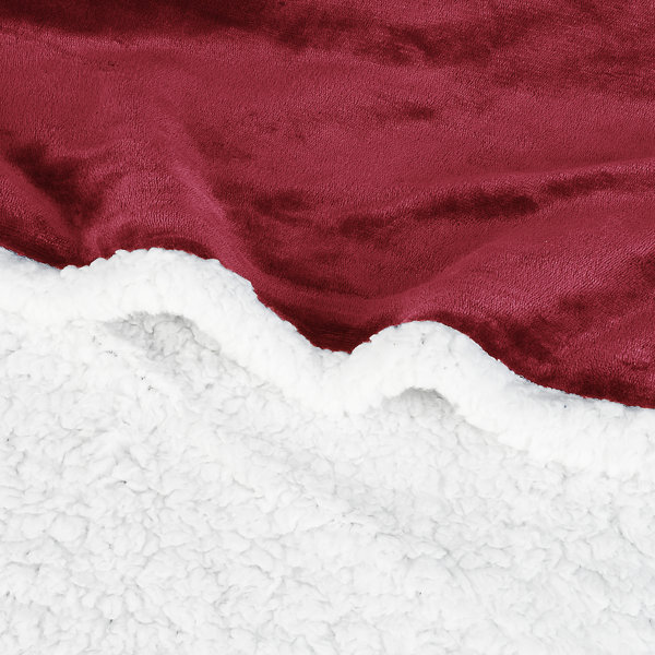 Catalonia Sherpa Fleece Throw Cape, Wearable Blanket Wrap with Hand